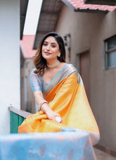 Mustard Colour Stunning Saree